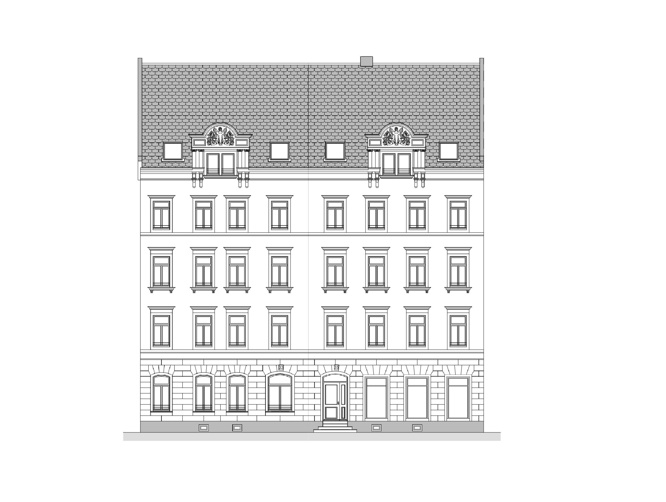 Frontansicht Karl Liebknecht Straße